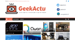 Desktop Screenshot of geekactu.fr